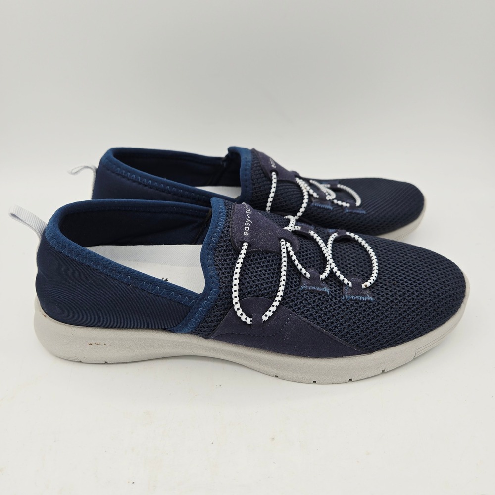 Easy Spirit Womens Navy Blue‎ Slip On Athletic Shoes Comfort Size 6M